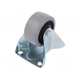 Roată de transport rigidă 80mm 150kg gumă | Electronic-mag.ro | Componente Electronice