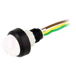 Lampă LED control galben/verde 24V Ø13mm | Electronic-mag.ro | Componente Electronice