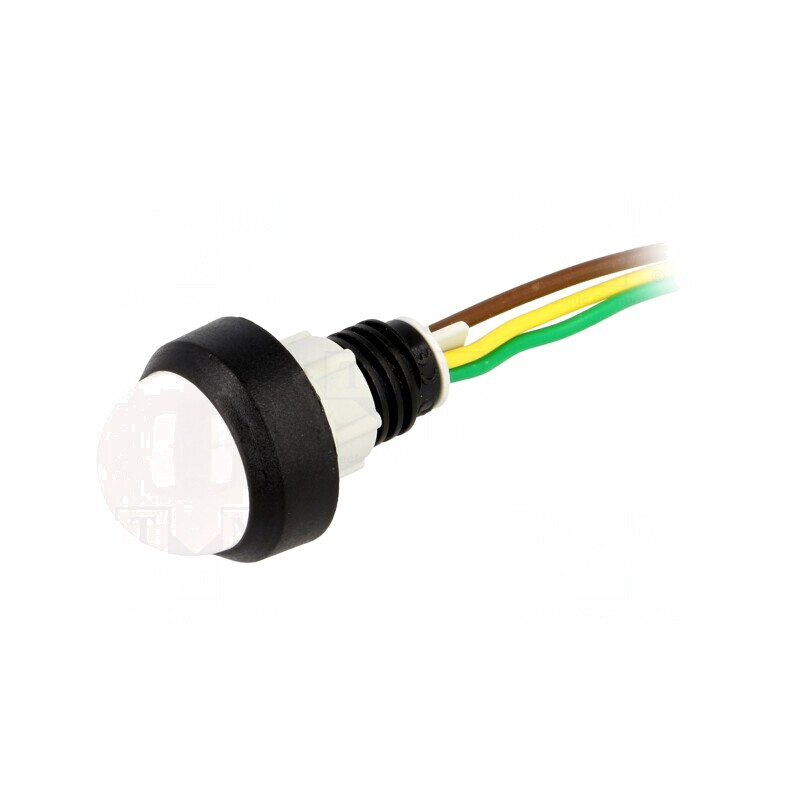 Lampă LED control galben/verde 24V Ø13mm | Electronic-mag.ro | Componente Electronice