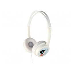 Căști Over-Ear Albe Jack 3,5mm 1,2m 85dB | Electronic-mag.ro | Componente Electronice