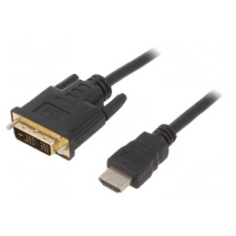 Cablu DVI-D la HDMI 4,5m Negru | Electronic-mag.ro | Componente Electronice