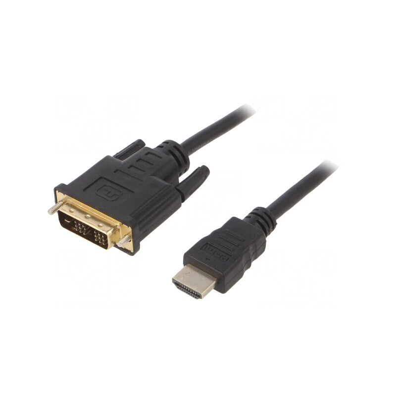 Cablu DVI-D la HDMI 4,5m Negru | Electronic-mag.ro | Componente Electronice