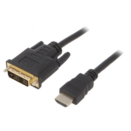 Cablu DVI-D la HDMI 4,5m Negru | Electronic-mag.ro | Componente Electronice