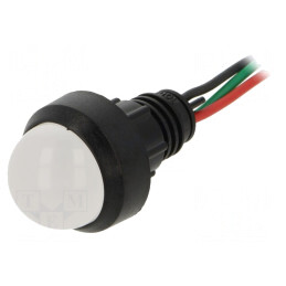 Lampa de Control LED Roșie/Verde 230V 13mm IP40
