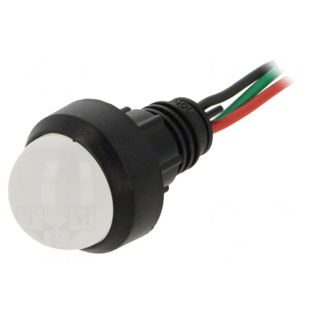 Lampa de Control LED Roșie/Verde 230V 13mm IP40 | Electronic-mag.ro | Componente Electronice