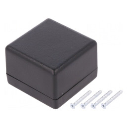 Carcasă Universală Neagră 56x56x40mm ABS IP54 | Electronic-mag.ro | Componente Electronice