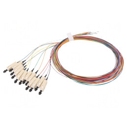 Set 12 Dispozitive Fibră Optică OM2 SC/UPC 2m LSZH | Electronic-mag.ro | Componente Electronice