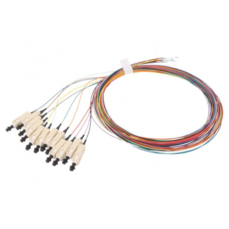 Set 12 Dispozitive Fibră Optică OM2 SC/UPC 2m LSZH | Electronic-mag.ro | Componente Electronice