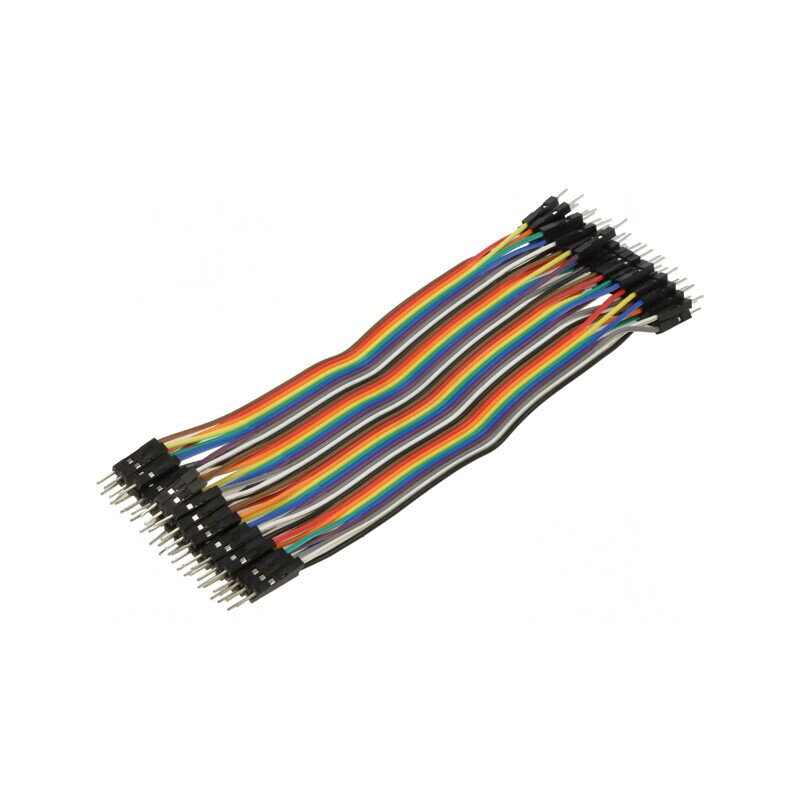Cablu Conectare 150mm Tată-Tată 40 PIN Colorat | Electronic-mag.ro | Componente Electronice