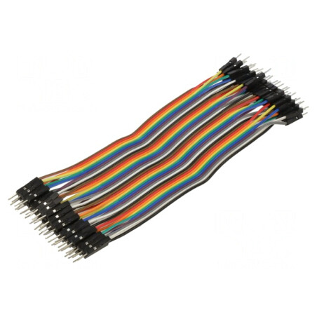 Cablu Conectare 150mm Tată-Tată 40 PIN Colorat | Electronic-mag.ro | Componente Electronice
