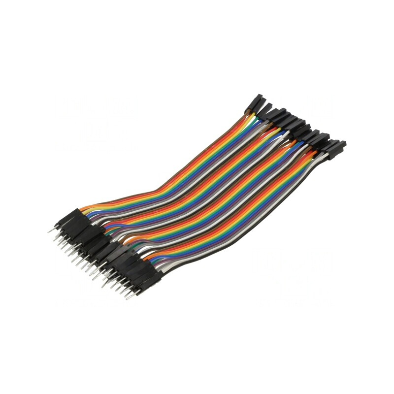 Cablu de Conectare 150mm Tată-Mamă 40 PIN Multicolor | Electronic-mag.ro | Componente Electronice