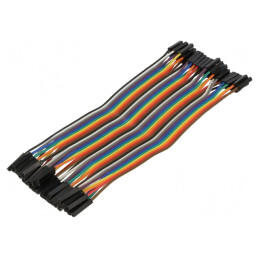 Cablu Conectare 150mm Mama-Mama 40 PIN Multicolor | Electronic-mag.ro | Componente Electronice