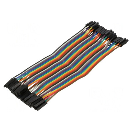 Cablu Conectare 150mm Mama-Mama 40 PIN Multicolor | Electronic-mag.ro | Componente Electronice