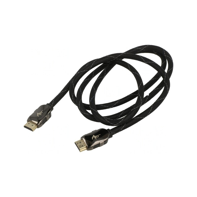 Cablu HDMI 1.4 Textil Negru 1.5m | Electronic-mag.ro | Componente Electronice