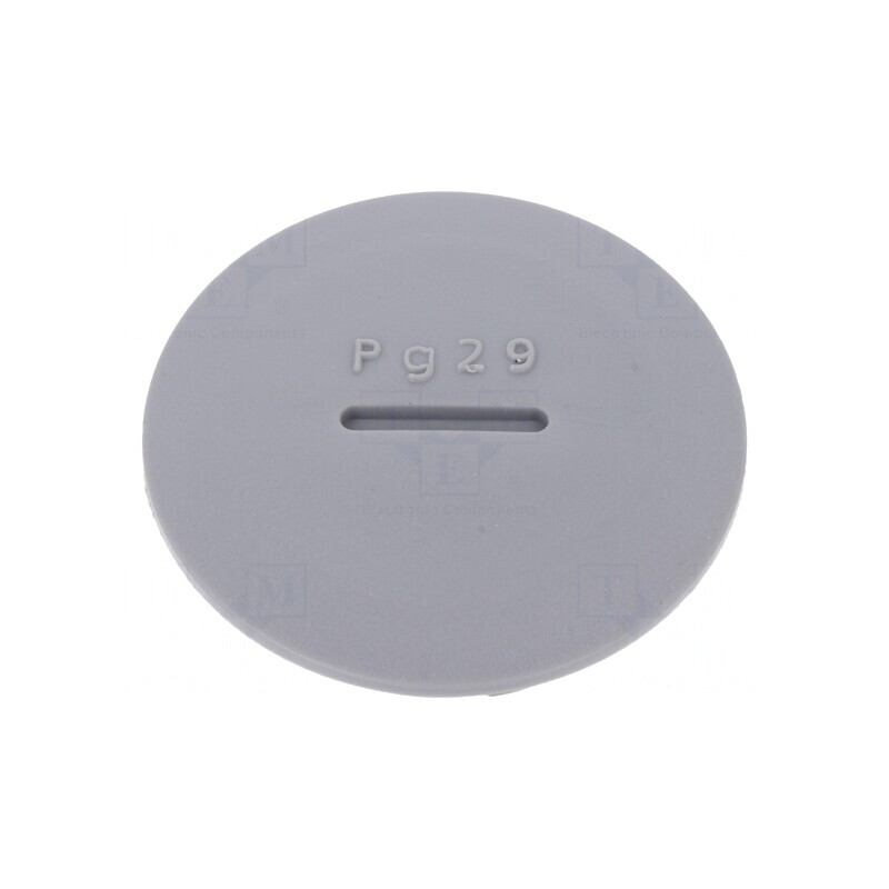 Capac de protecție PG29 poliamidă gri închis 8mm | Electronic-mag.ro | Componente Electronice