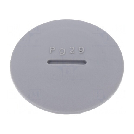 Capac de protecție PG29 poliamidă gri închis 8mm | Electronic-mag.ro | Componente Electronice