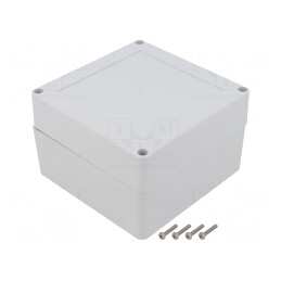 Carcasă Universală 120x120x75mm cu Bucşă din Alamă | Electronic-mag.ro | Componente Electronice