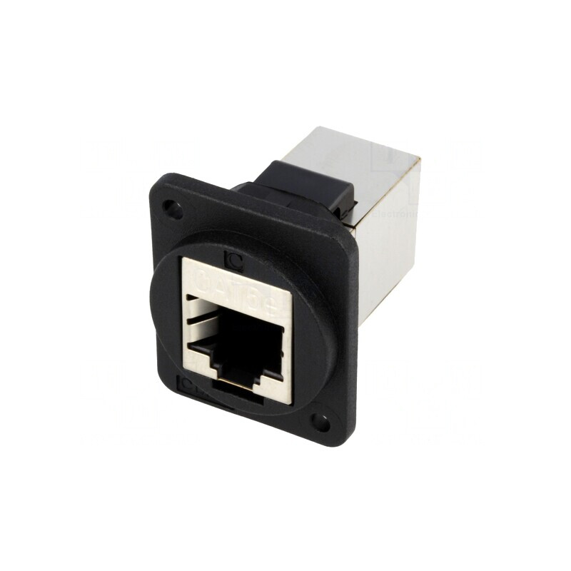 Adaptor FT Cat 5e ecranat 8p8c 19x24mm Plastic | Electronic-mag.ro | Componente Electronice Adaptor FT Cat 5e ecranat 8p8c 19x24mm Plastic | Electronic-mag.ro | Componente Electronice
