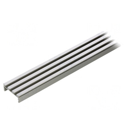 Profil aluminiu argintiu 1m pentru LED-uri | Electronic-mag.ro | Componente Electronice