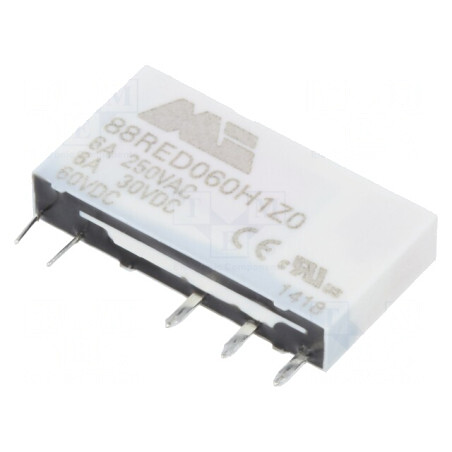 Releu electromagnetic SPDT 60VDC 6A | Electronic-mag.ro | Componente Electronice