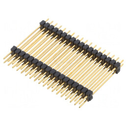 Conector tată 36 pini 2.54mm THT 2x18 aurit | Electronic-mag.ro | Componente Electronice