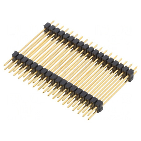 Conector tată 36 pini 2.54mm THT 2x18 aurit | Electronic-mag.ro | Componente Electronice