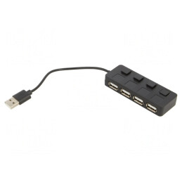 Hub USB 4 Porturi USB 2.0 cu Întrerupător