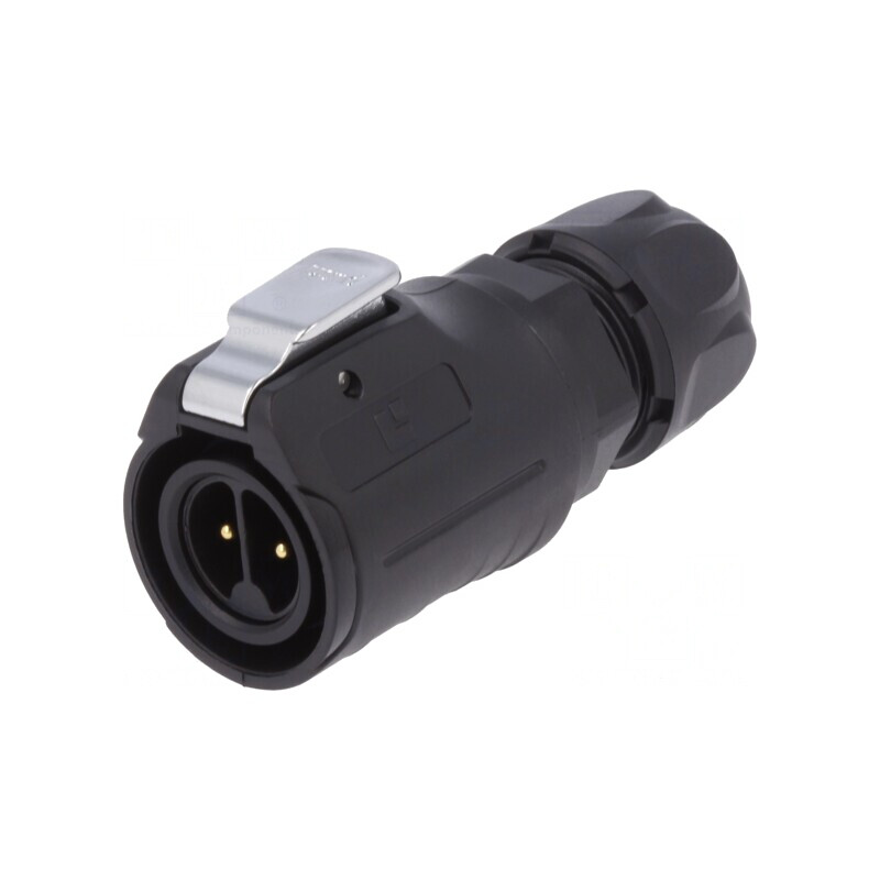 Mufă Circulară 2-Pin Aurită 10A | Electronic-mag.ro | Componente Electronice
