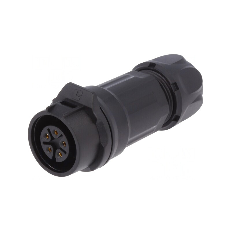 Conector Circular Mufă 16mm 5PIN Aurit 5A | Electronic-mag.ro | Componente Electronice
