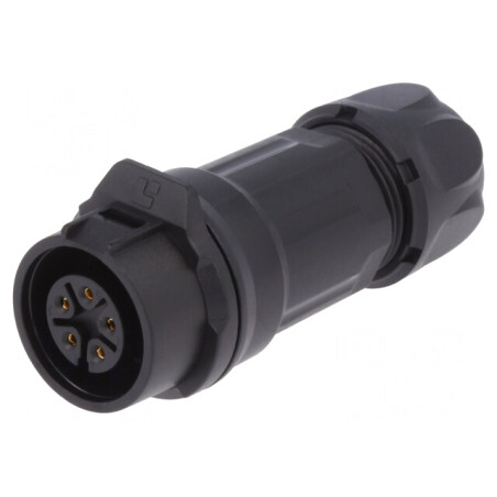 Conector Circular Mufă 16mm 5PIN Aurit 5A | Electronic-mag.ro | Componente Electronice