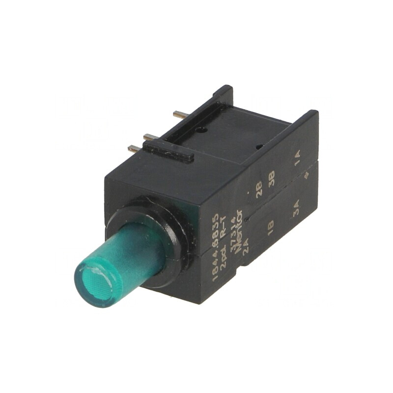 Comutator Verde DPDT 2 Pozitii 0.5A 60VAC | Electronic-mag.ro | Componente Electronice