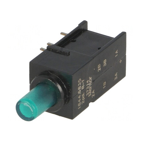 Comutator Verde DPDT 2 Pozitii 0.5A 60VAC | Electronic-mag.ro | Componente Electronice