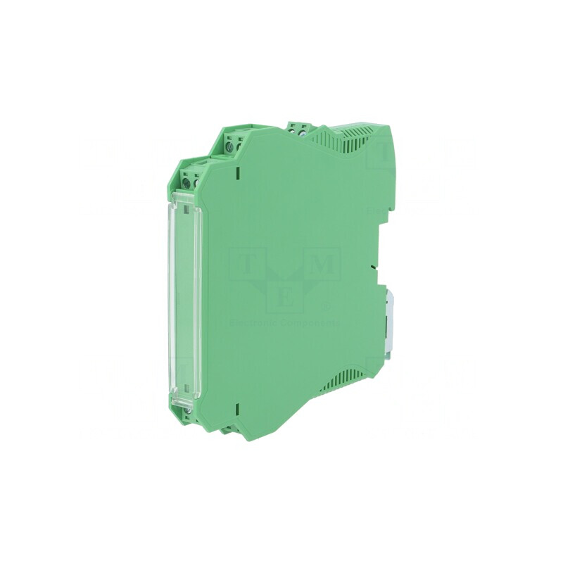 Carcasă pentru șină DIN policarbonat verde | Electronic-mag.ro | Componente Electronice