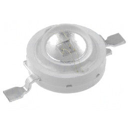 LED putere; UV; 120°; 350mA; 405nm; P: 1W; 0,2÷0,8lm; SMD; 2,8÷4V