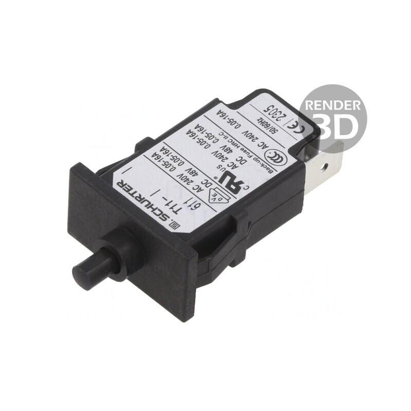 Întrerupător de Supracurent 11A 240VAC 48VDC SPST MCB | Electronic-mag.ro | Componente Electronice