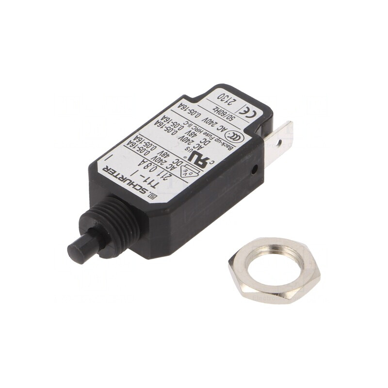 Întrerupător de Supracurent 0.8A 240V/48V SPST MCB | Electronic-mag.ro | Componente Electronice