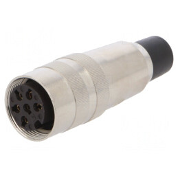 Conector M16 Mufă Mamă Lipire pe Cablu 6-PIN 5A 250V Drept | Electronic-mag.ro | Componente Electronice