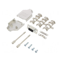 Conector D-Sub 9 Pin Mamă Lipire pe Cablu Gold | Electronic-mag.ro | Componente Electronice