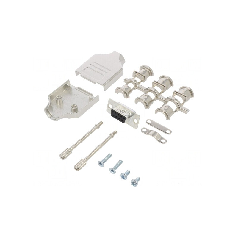 Conector D-Sub 9 Pin Mamă Lipire pe Cablu Gold | Electronic-mag.ro | Componente Electronice