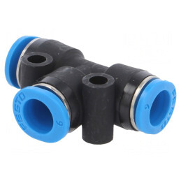 Racord Push-in T 0,95-6bar PBT | Electronic-mag.ro | Componente Electronice