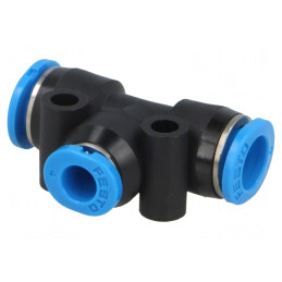 Teu Reducție Polimer 4mm x 6mm 0.95-6bar | Electronic-mag.ro | Componente Electronice