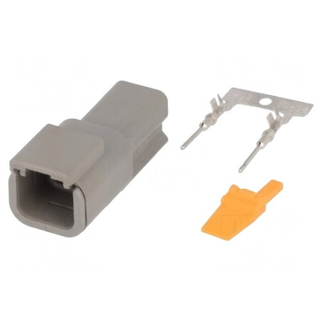 Conector DTM 2 PIN Tată Crimpat | Electronic-mag.ro | Componente Electronice
