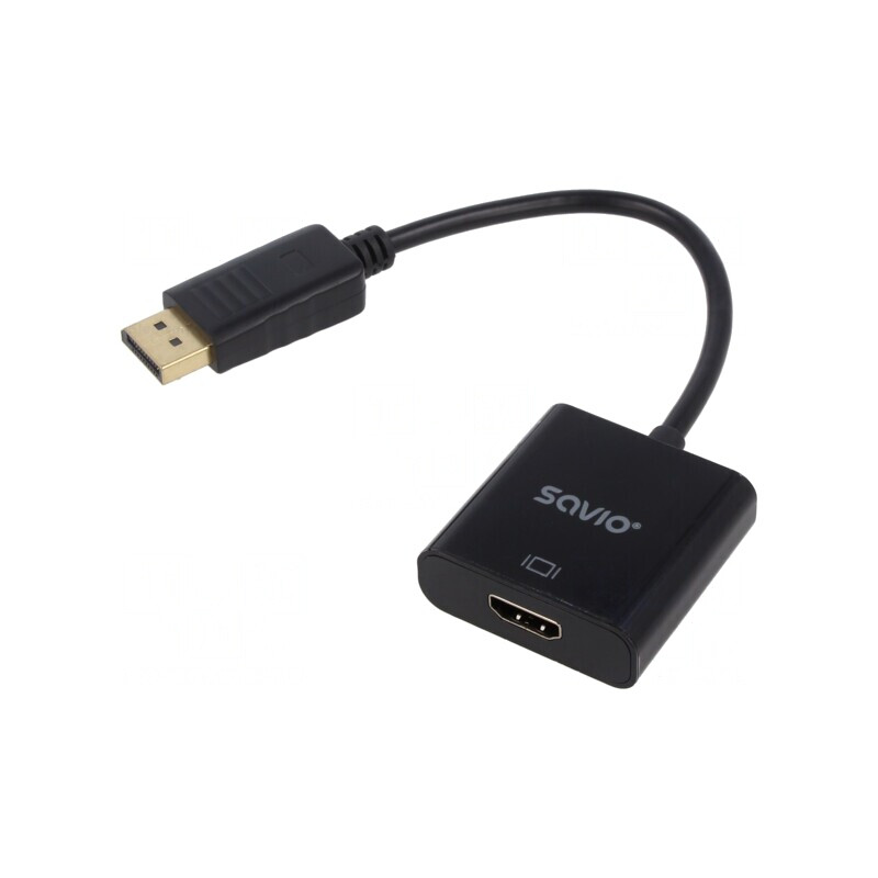 Adaptor DisplayPort la HDMI Negru | Electronic-mag.ro | Componente Electronice
