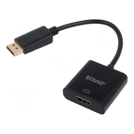 Adaptor DisplayPort la HDMI Negru | Electronic-mag.ro | Componente Electronice