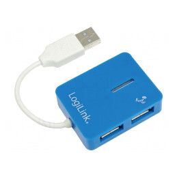 Hub USB 2.0 cu 4 Porturi, Albastru | Electronic-mag.ro | Componente Electronice