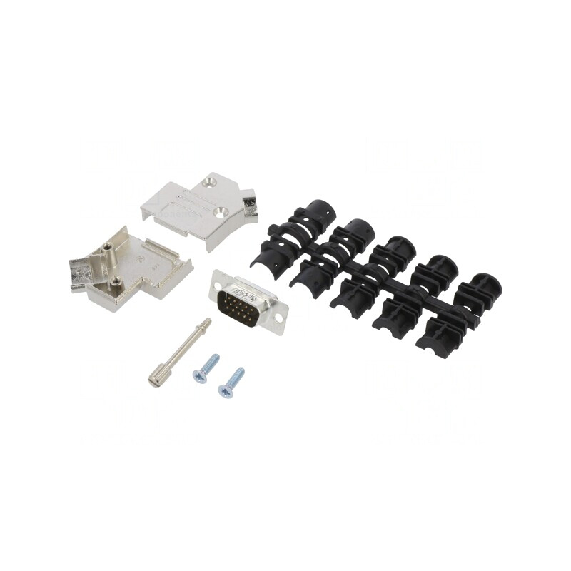 Conector D-Sub HD 15-Pin 45° Lipire Gold | Electronic-mag.ro | Componente Electronice