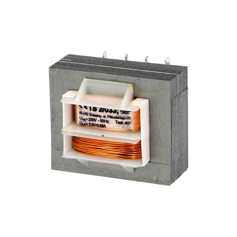 Transformator Alimentare 2VA 230V-3.5V 580mA pentru PCB | Electronic-mag.ro | Componente Electronice Transformator Alimentare 2VA 230V-3.5V 580mA pentru PCB | Electronic-mag.ro | Componente Electronice