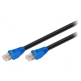 Patch Cord Ethernet Negru 10m Cat6