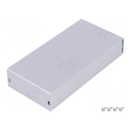 Carcasă universală aluminiu gri 72x143x28mm | Electronic-mag.ro | Componente Electronice