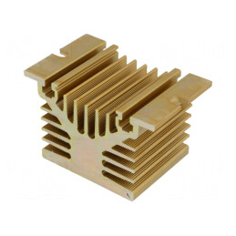 Radiator Aluminiu Aurie 50x80x50mm | Electronic-mag.ro | Componente Electronice